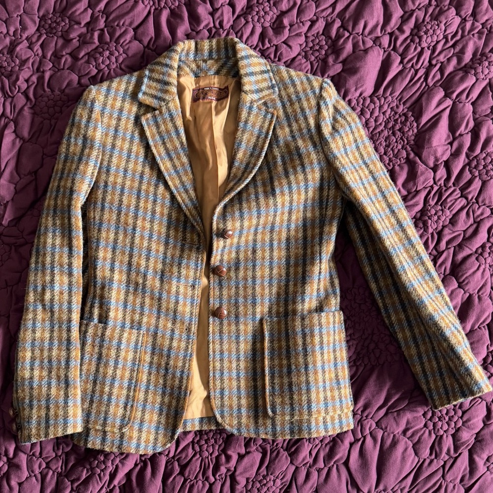 Arama Wool Plaid Blazer